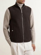 Eleventy - Brushed-Wool Zip-Up Gilet - Unknown