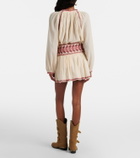 Marant Etoile Picadilia embroidered cotton miniskirt