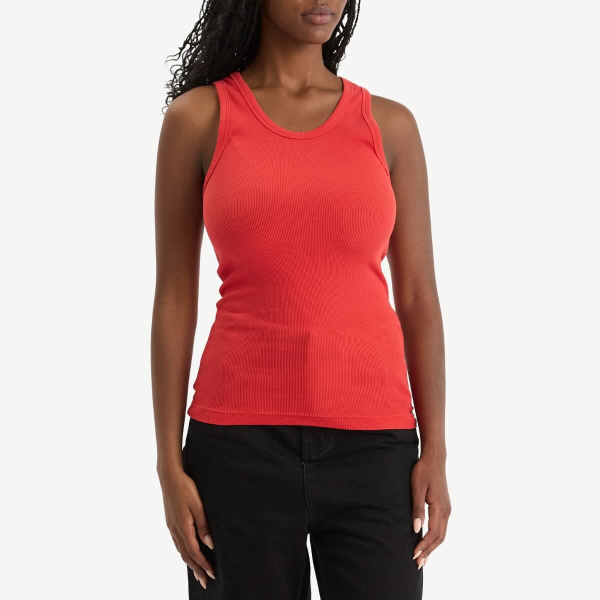 Entire Studios Women's Rib Tank Top in Cherry