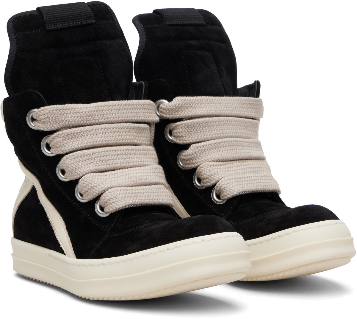 Rick Owens Black Temple Jumbolace Geobasket Sneakers Rick Owens