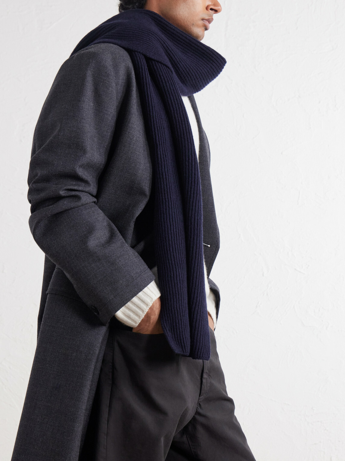Johnstons of Elgin - Ribbed Cashmere Scarf