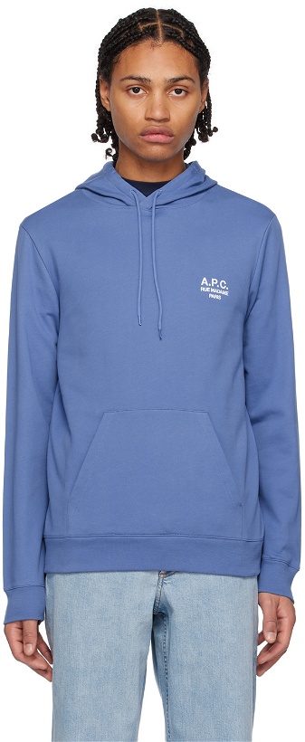 Photo: A.P.C. Blue Marvin Hoodie