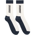 Name. Three-Pack White Logo Athletic Socks