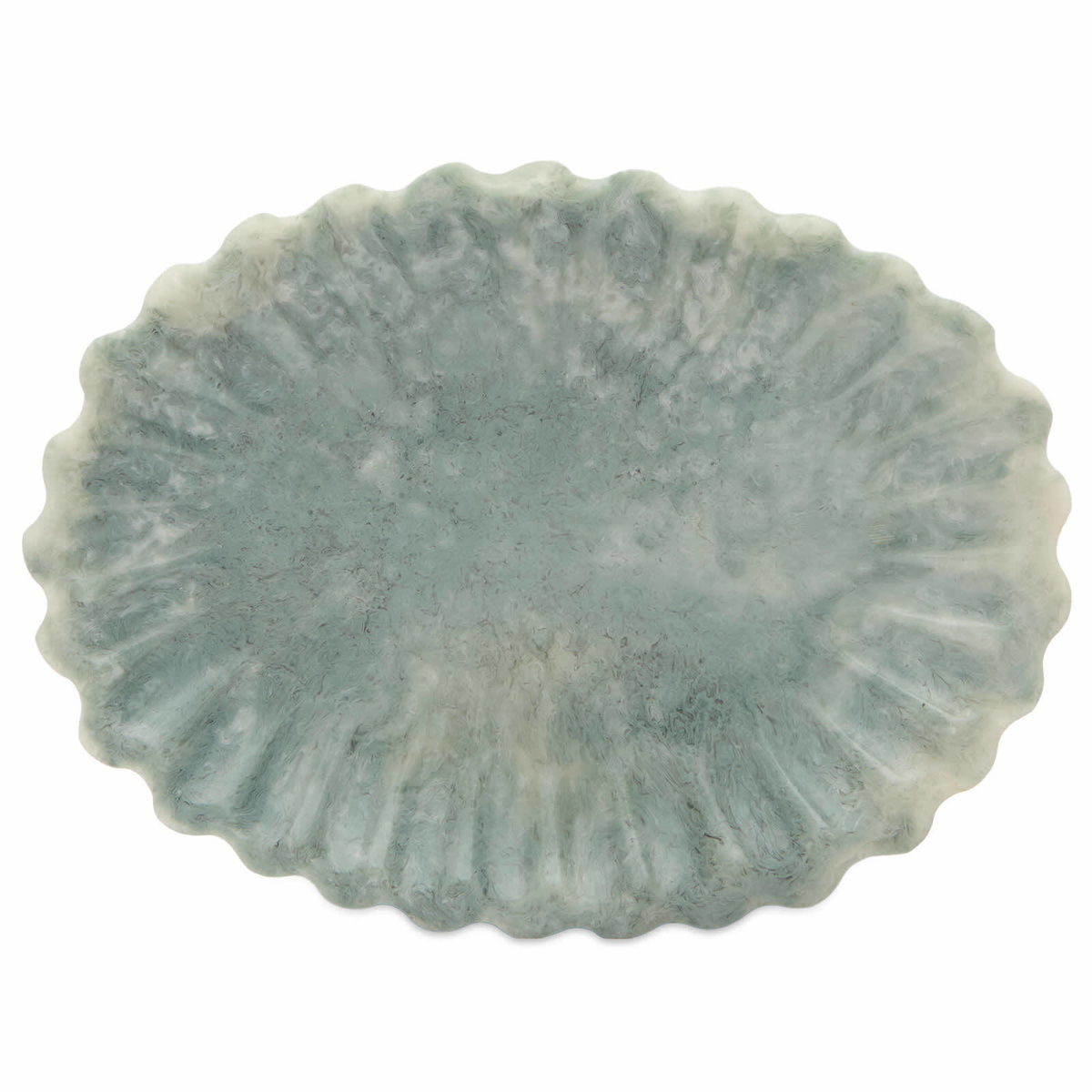 HKliving Resin Tray in Pale Blue 