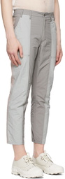 Eckhaus Latta Grey & Pink Blunt Redux Trousers