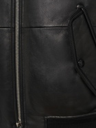 TOM FORD Grained Leather Down Bomber Jacket