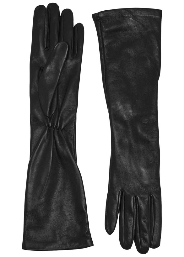 Photo: Toteme Leather Gloves Black