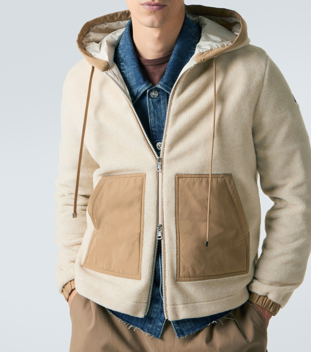 Moncler Fleece zip-up hoodie