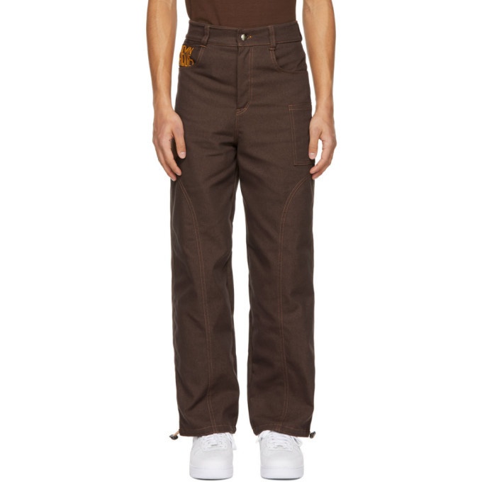 Photo: Phlemuns Brown Two-Panel Utility Trousers