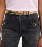 Gucci Horsebit GG Canvas belt