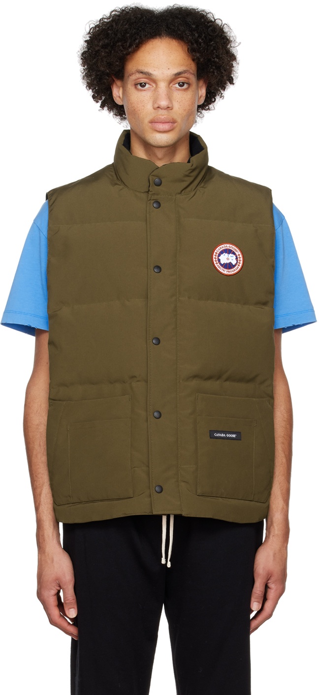 Canada Goose Green Freestyle Down Vest Canada Goose