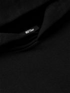 MSFTSrep - Printed Cotton-Jersey Hoodie - Black