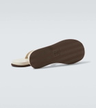Brunello Cucinelli Leather thong sandals