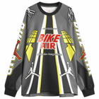 Air Jordan x Nigel Sylvester M J Bike Jersey in Iron Grey/Black/Cinnabar