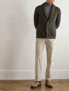 Thom Sweeney - Ribbed Merino Wool Cardigan - Green