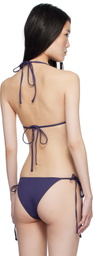 Frankies Bikinis Navy Nick Skimpy Triangle Bikini Top