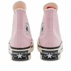 Converse Chuck 70 Plus Hi-Top Sneakers in Sunrise Pink/Egret
