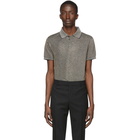 Saint Laurent Black Metallic Polo Shirt