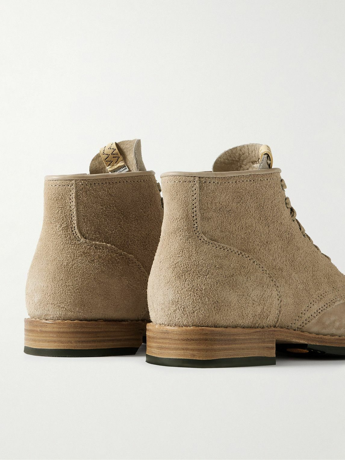 Visvim - Brigadier Suede and Distressed Nubuck Boots - Neutrals Visvim