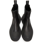 Alexander McQueen Black Tread Slick Chelsea Boots