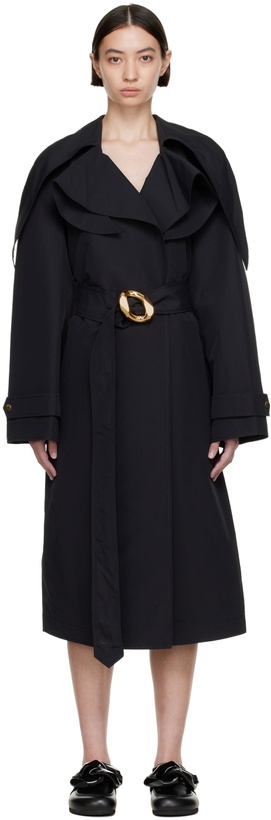 Photo: JW Anderson Black Cotton Trench Coat