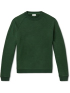 Schiesser - Jan Textured Organic Cotton-Blend Sweatshirt - Green