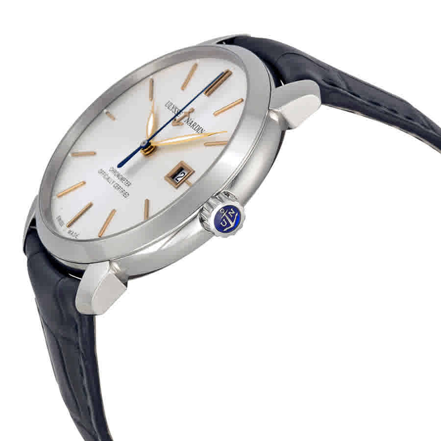 Ulysse Nardin Classico Automatic Silver Dial Mens Watch 8153-111-2-90