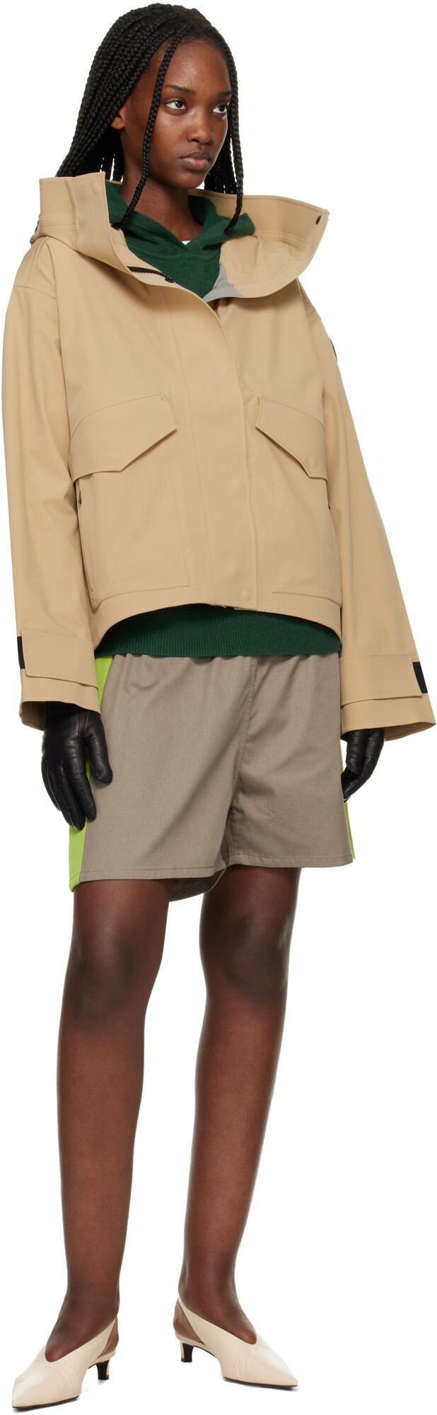 Canada Goose Beige 'Black Label' Tofino Rain Jacket