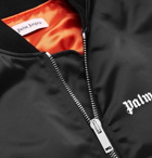 Palm Angels - Logo-Print Shell Bomber Jacket - Men - Black
