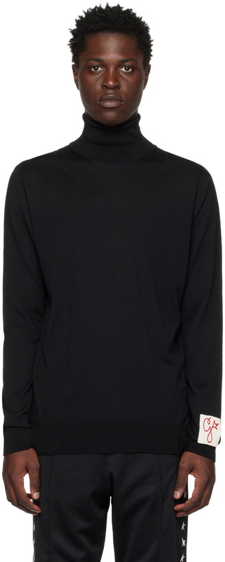 Photo: Golden Goose Black Patch Turtleneck