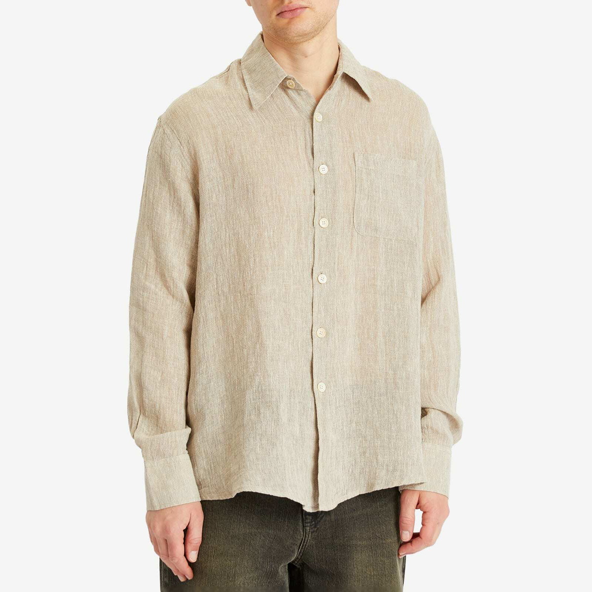 Our Legacy Men's Above Shirt in Pollen Dust Sparse Crepe Weave Our
