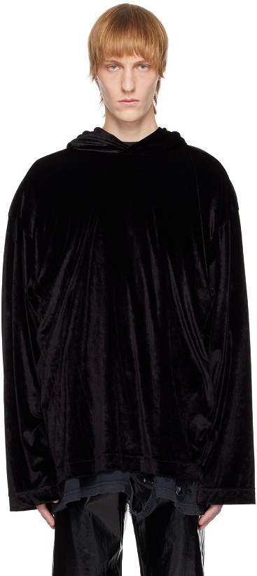 Photo: Balenciaga Black Oversized Hoodie
