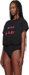 WILLY CHAVARRIA Black 'Sad Mami' Bodysuit