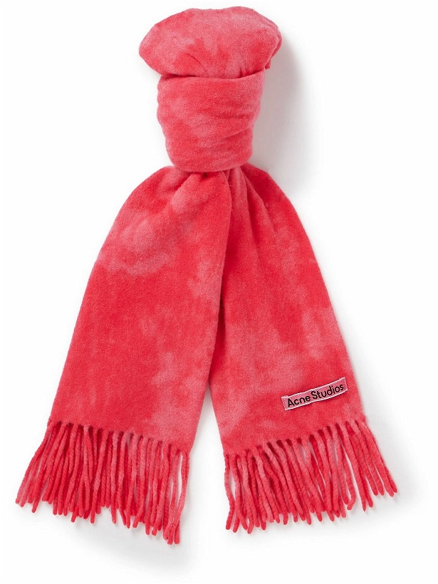 Photo: Acne Studios - Canada Fringed Tie-Dyed Wool Scarf
