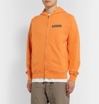 Billionaire Boys Club - Logo-Appliquéd Loopback Cotton-Jersey Zip-Up Hoodie - Orange