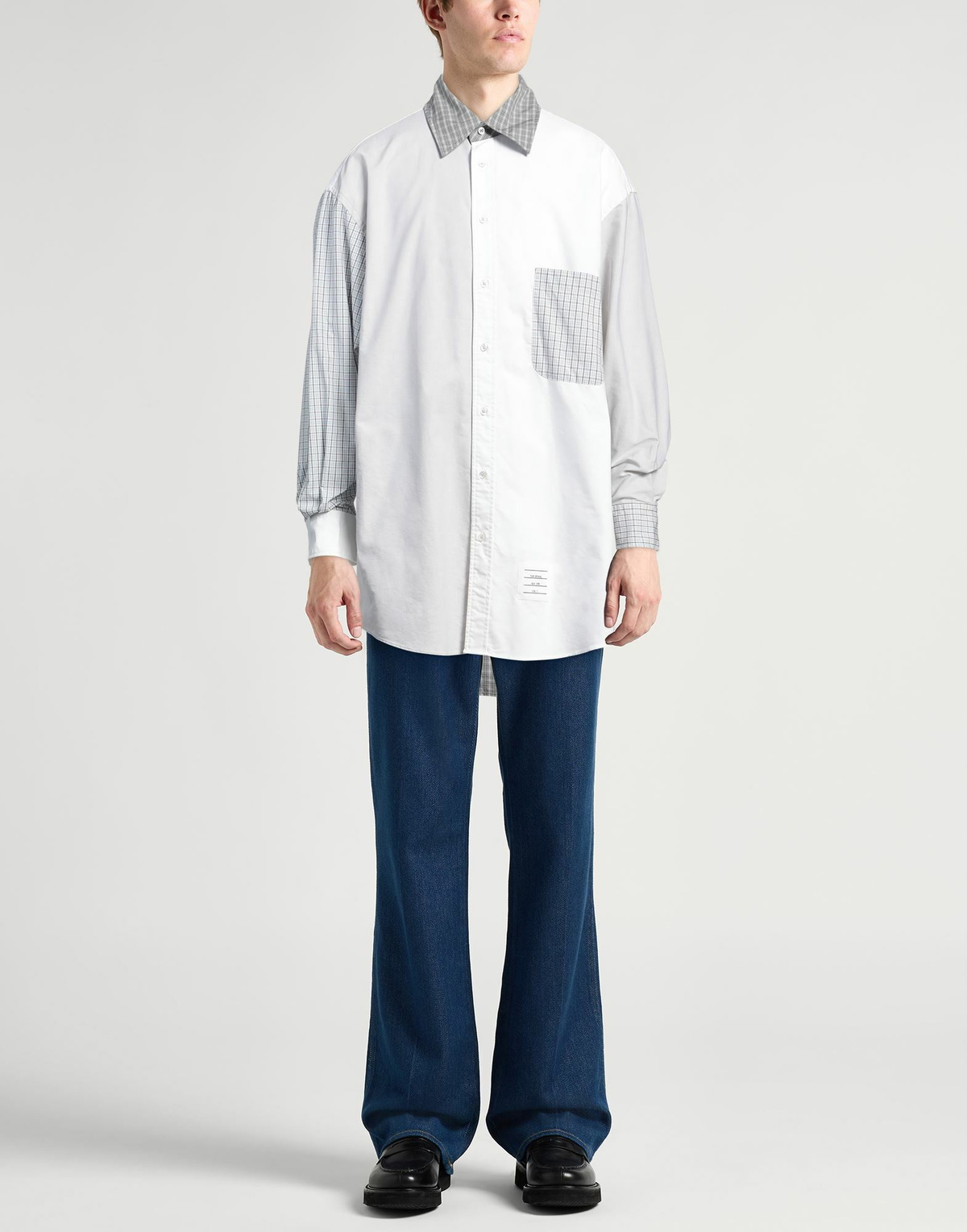 Thom Browne Mens Shirt Light in Grey