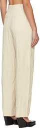 Stella McCartney Off-White Pleated Trousers