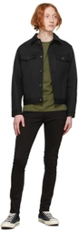 Nudie Jeans Black Tight Terry Jeans