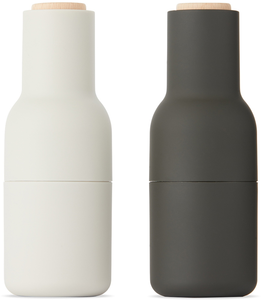 MENU Black & OffWhite Beech Bottle Grinders Menu