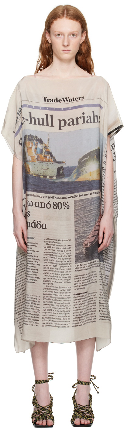 Serapis Multicolor Malong Midi Dress