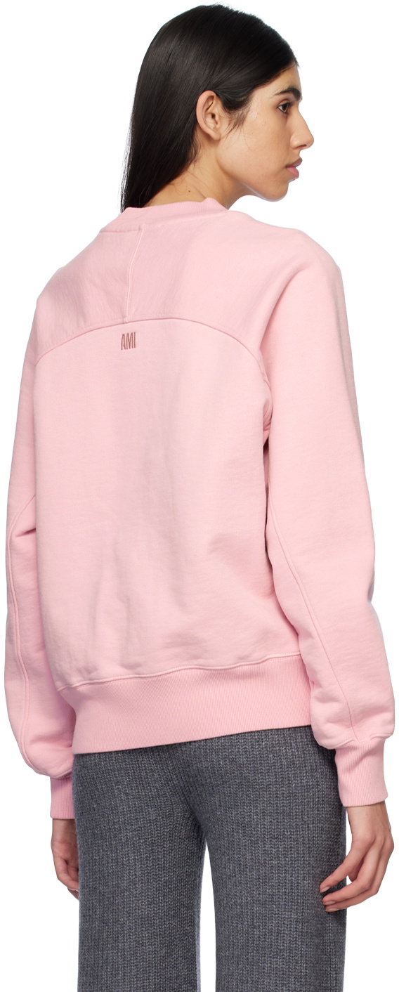 AMI Paris Pink Ami De Coeur Sweatshirt