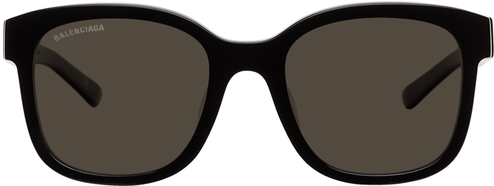 Photo: Balenciaga Black Acetate Square Sunglasses