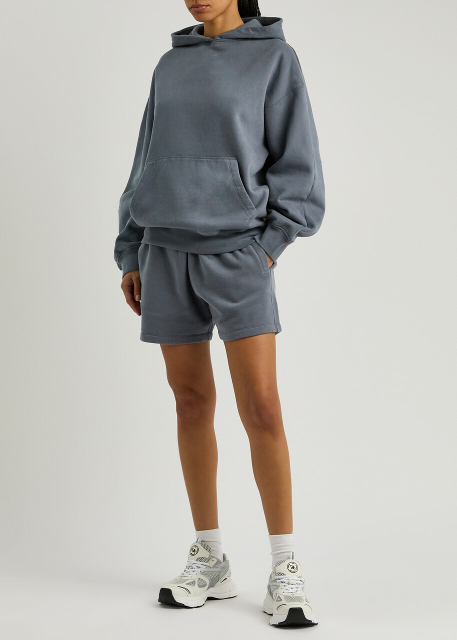 Represent Owners Club Boyfriend Hooded Cotton Sweatshirt Blue