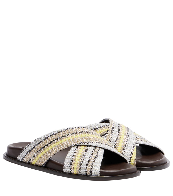 Photo: Missoni Viola striped lamé sandals