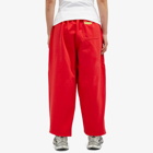 Vetements Women's Embroidered Logo Sweatpants in Red