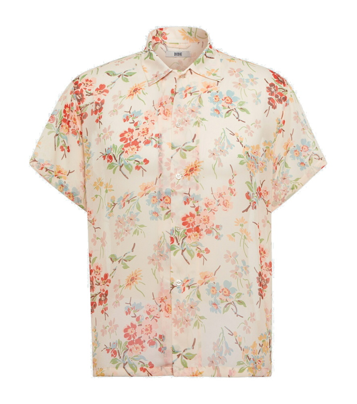 Photo: Bode - Flowering Crabapple silk georgette shirt
