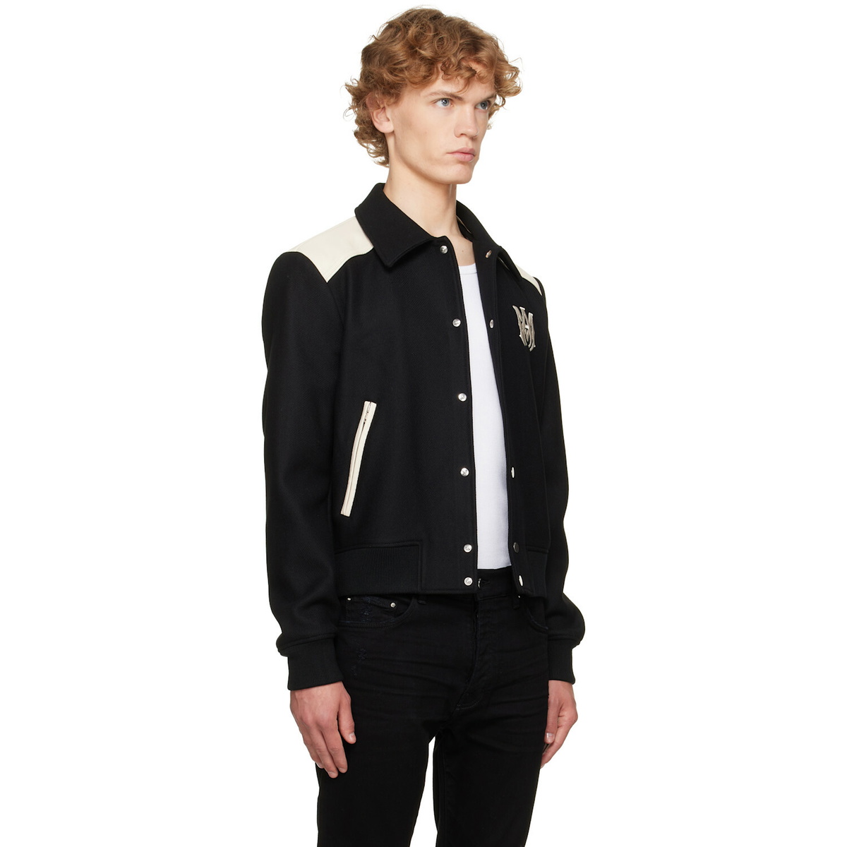 AMIRI Black & Off-White MA Band Jacket