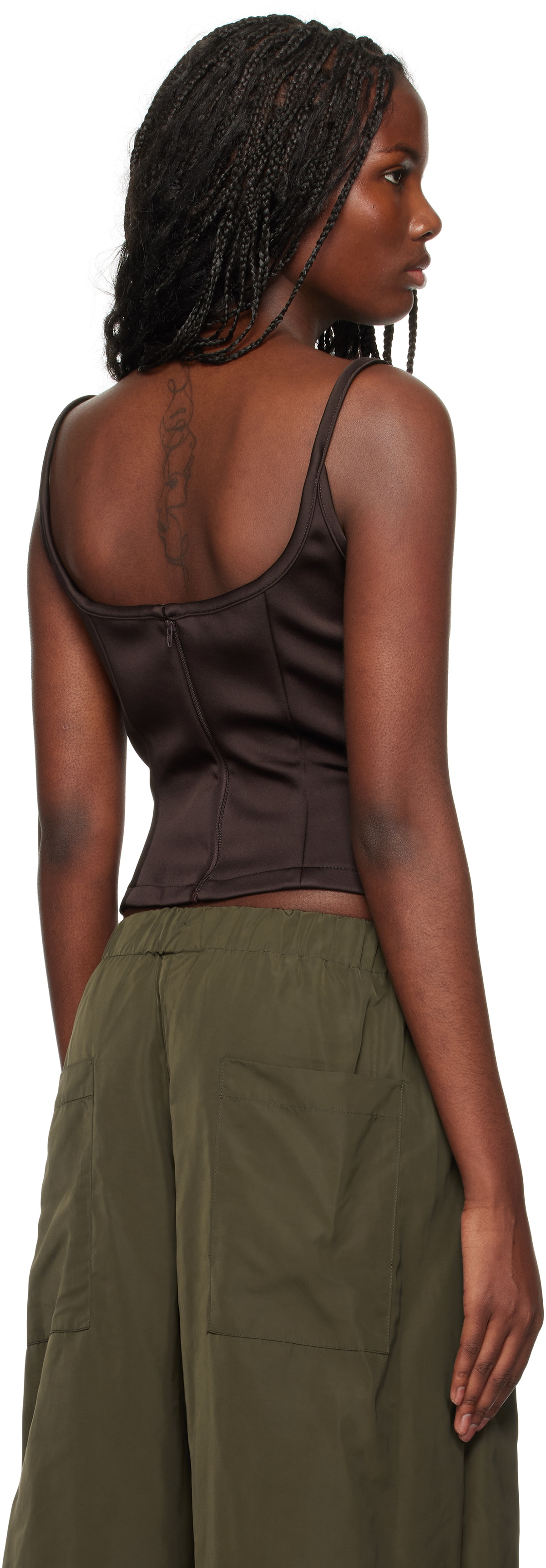 Paris Georgia Brown 09 Heart Singlet Tank Top