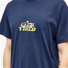 Tired Skateboards Men's Cat Nap T-Shirt in Navy