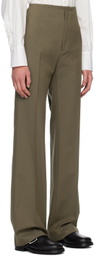 HOPE Khaki Drawn Trousers